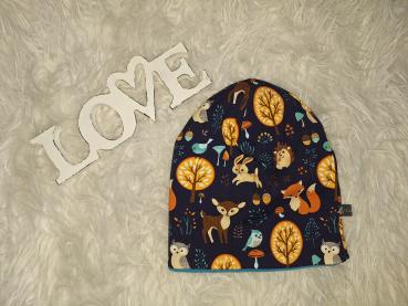 Beanie Kopfumfang 49-52cm "Waldtiere"